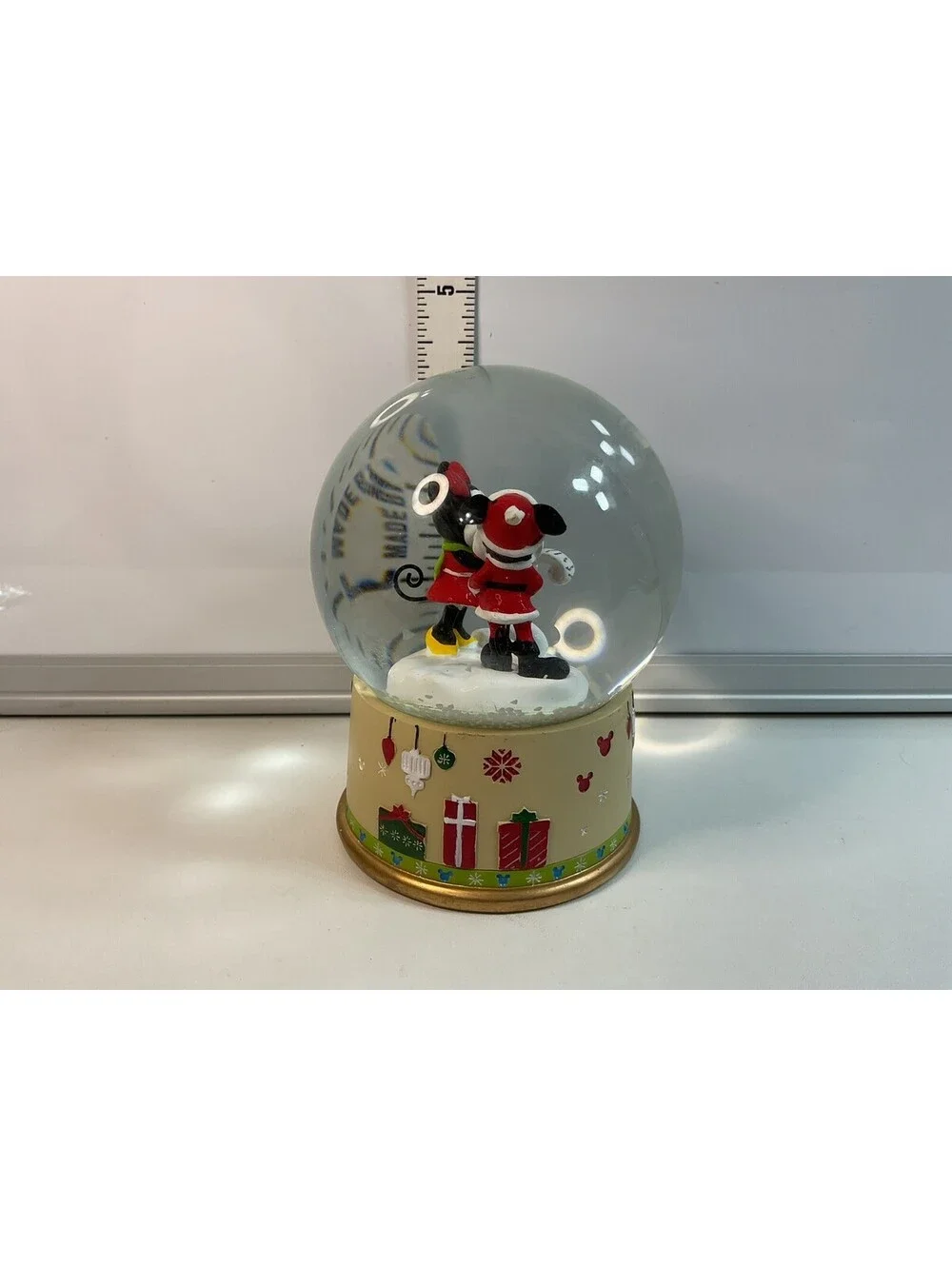2016 Mickey And Minnie Snowglobe NIB
